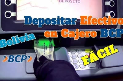 Fácil: Cómo depositar dinero en cajero automático BCP Bolivia